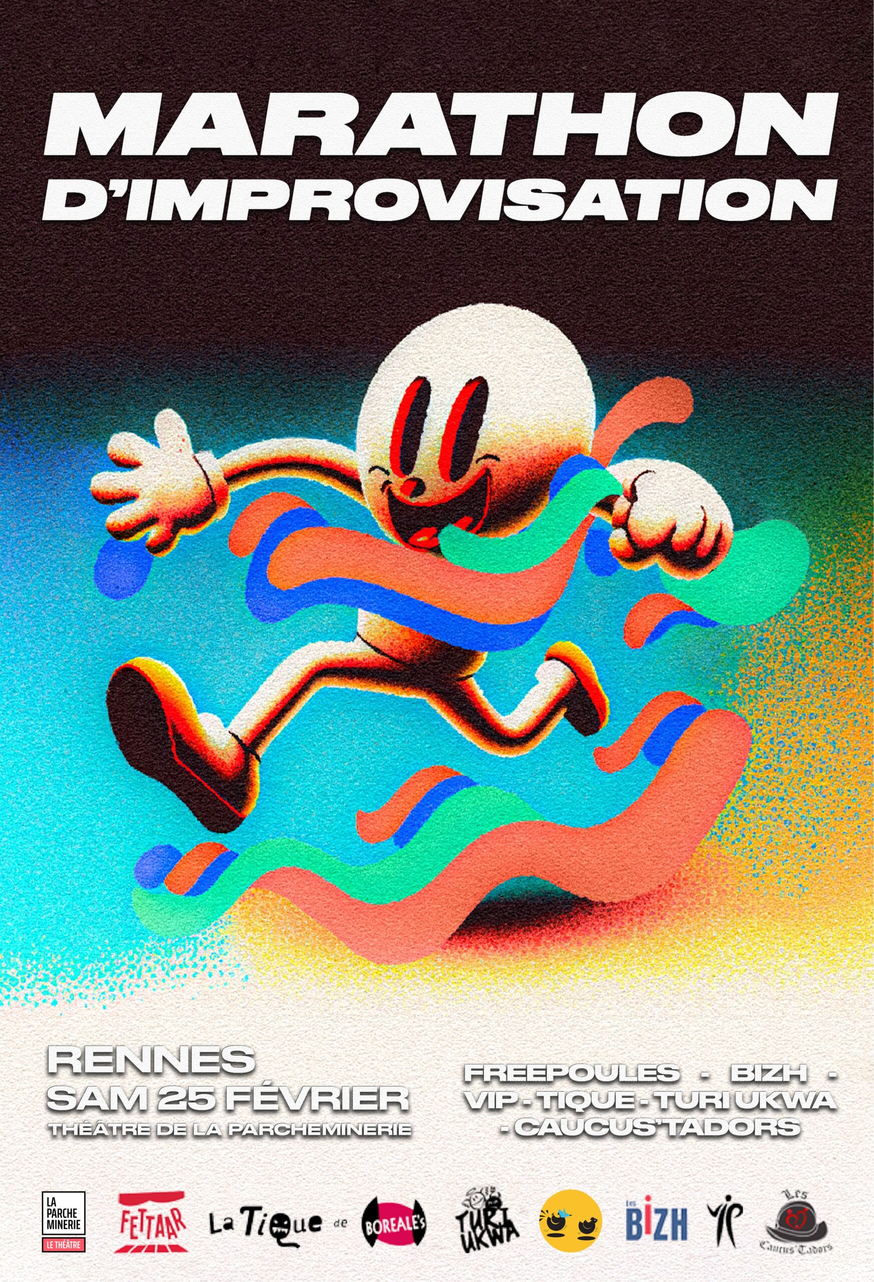 Marathon_impro_2023_affiche_Gurven_Bourreau-min